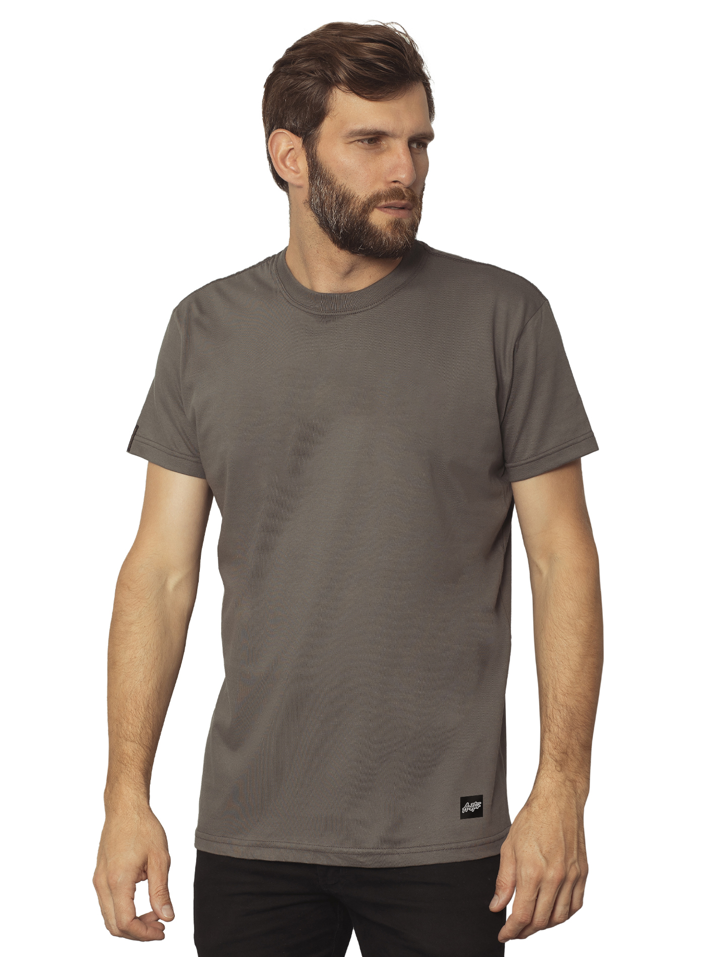 Camiseta Básica Chumbo
