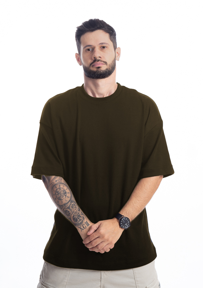 Oversized Básica Marrom