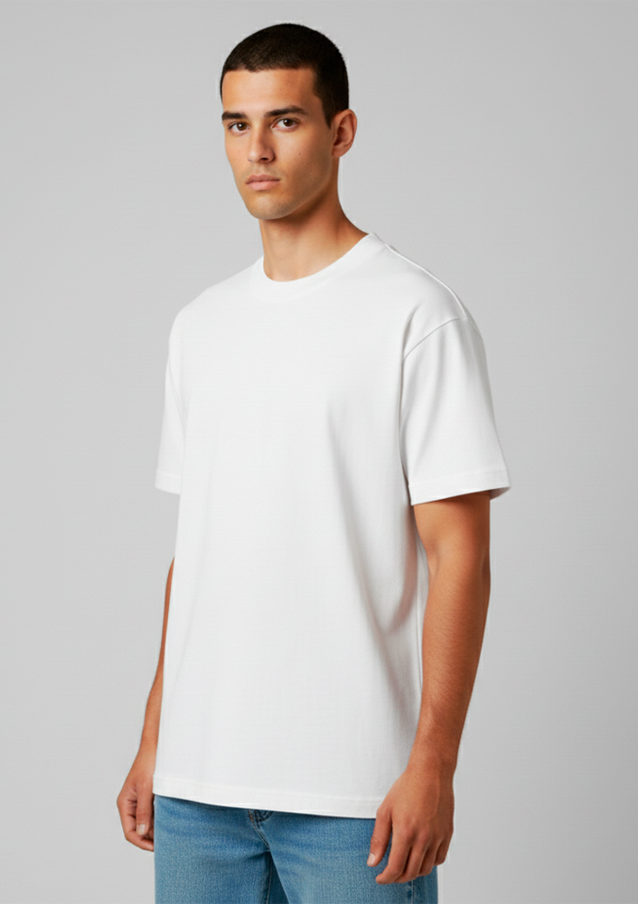 Camiseta Básica Branca Regular