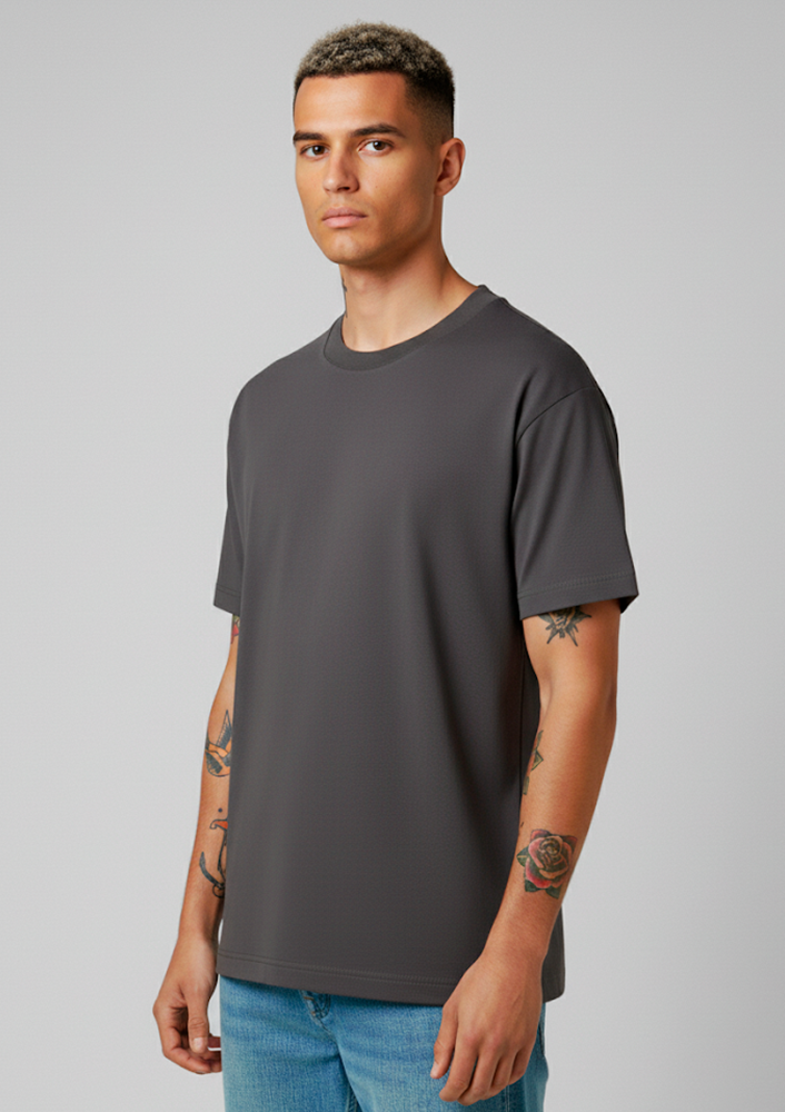 Camiseta Básica Chumbo Regular