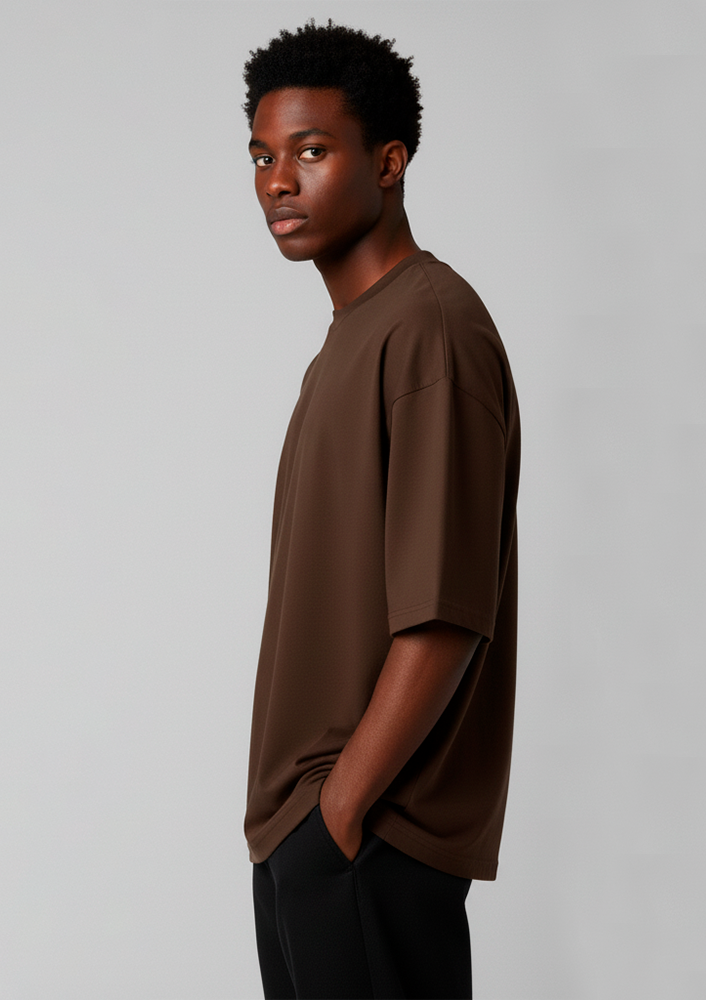 Oversized Básica Marrom