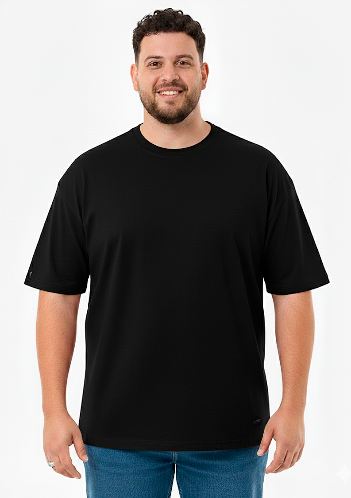 Camiseta Básica Preta Plus Size