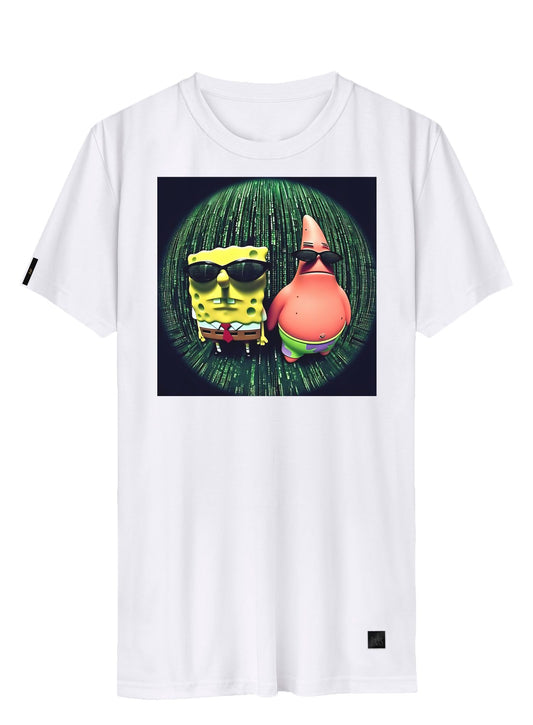 Camiseta Bob Esponja e Patrick