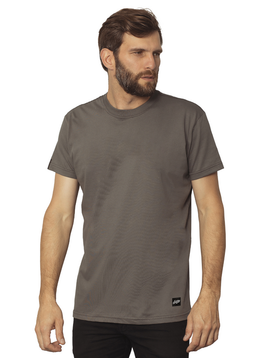 Camiseta Básica Chumbo