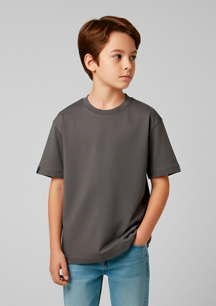 Camiseta Infantil Básica Chumbo