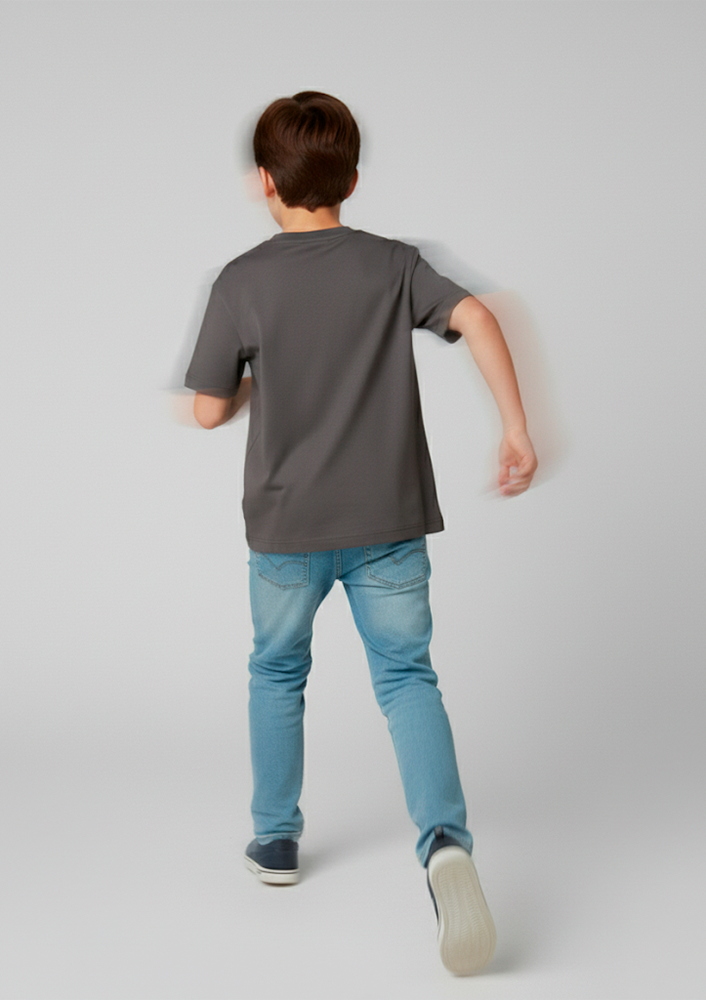 Camiseta Infantil Básica Chumbo
