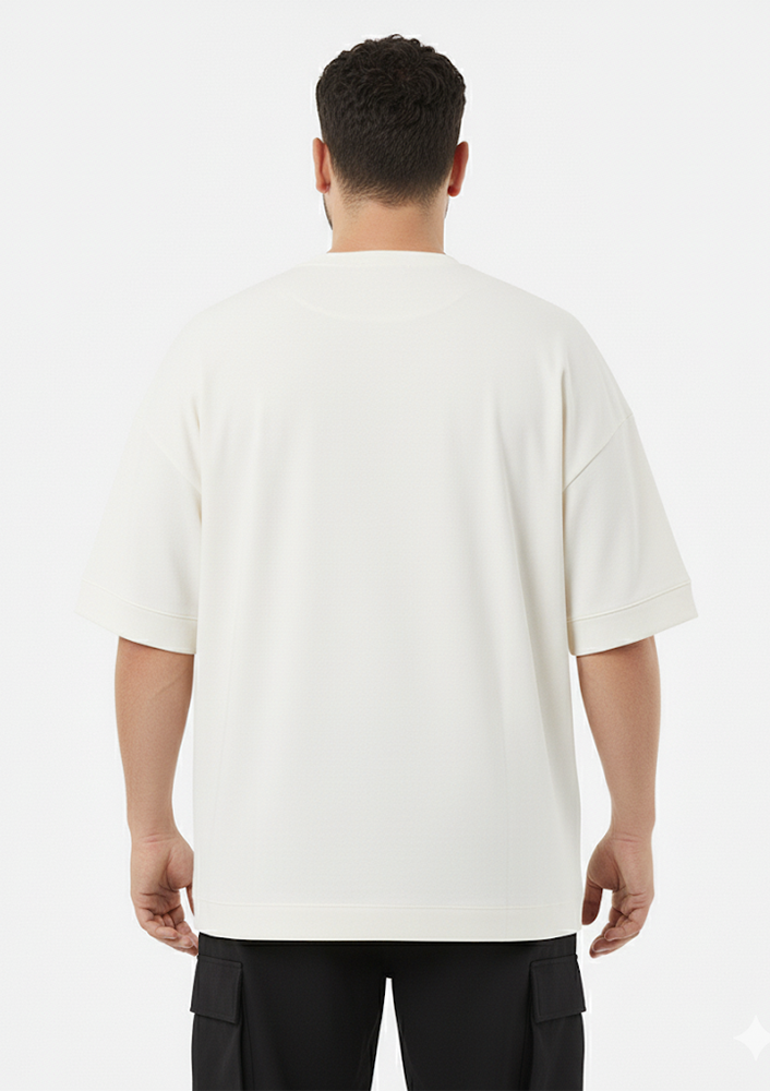 Oversized Básica Off-White Plus Size