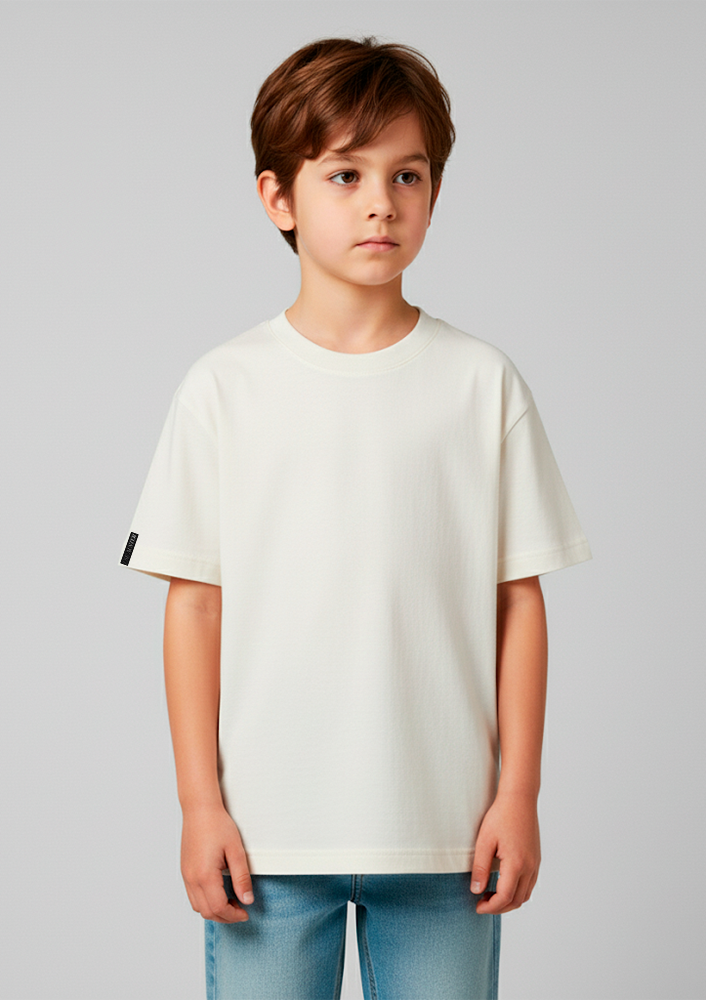 Camiseta Infantil Básica Off-White