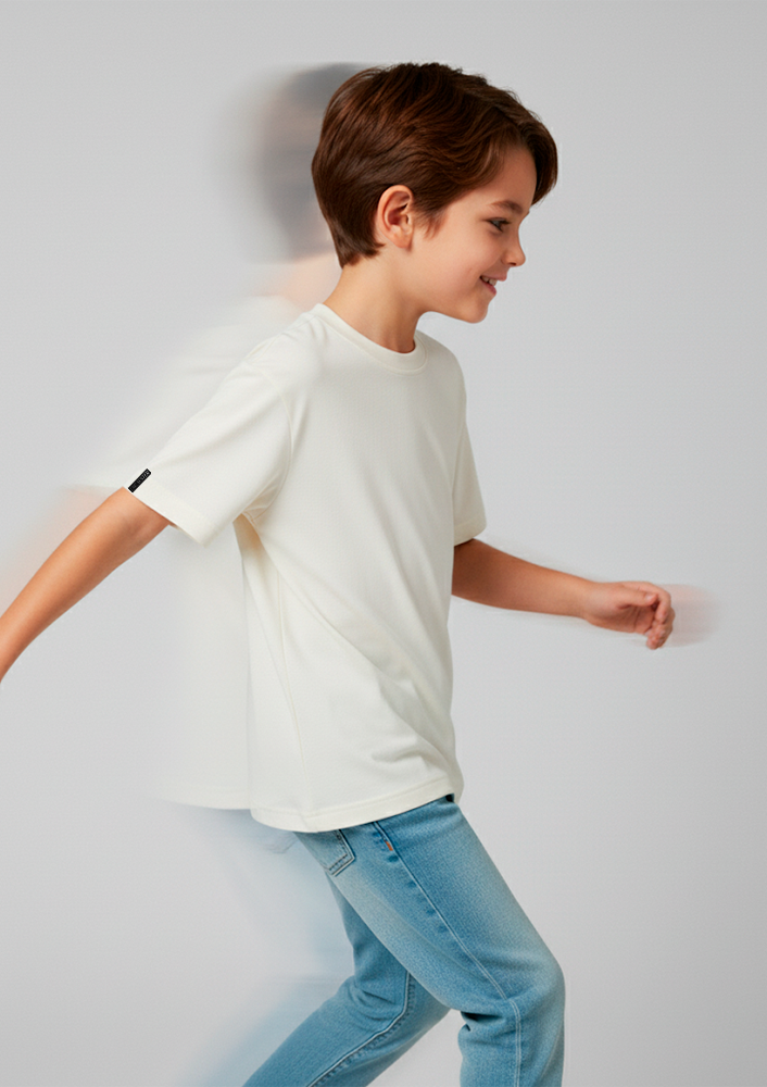 Camiseta Infantil Básica Off-White