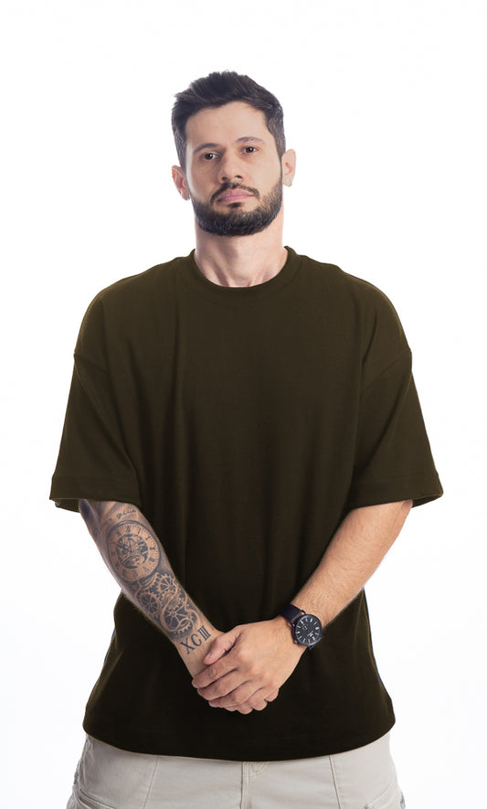 Oversized Básica Marrom