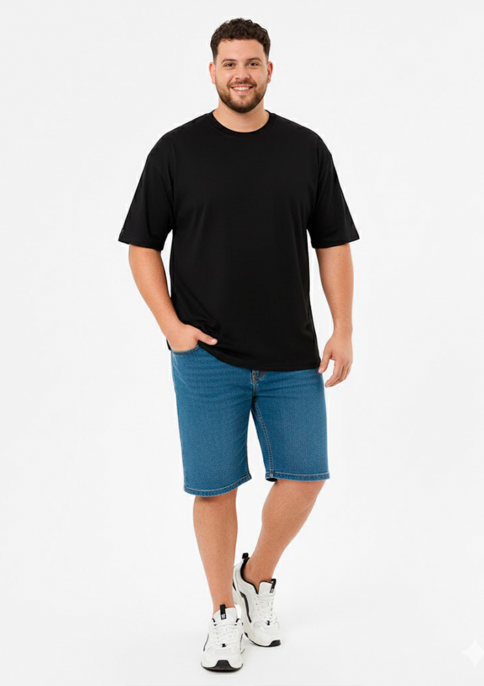 Camiseta Básica Preta Plus Size