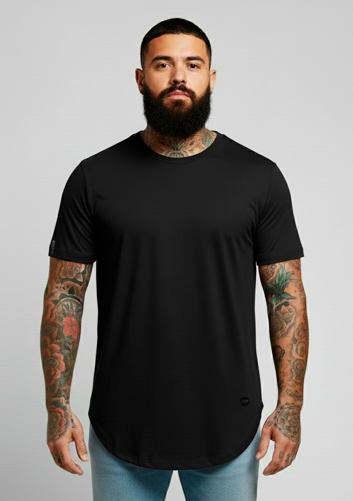 Longline Básica Preta