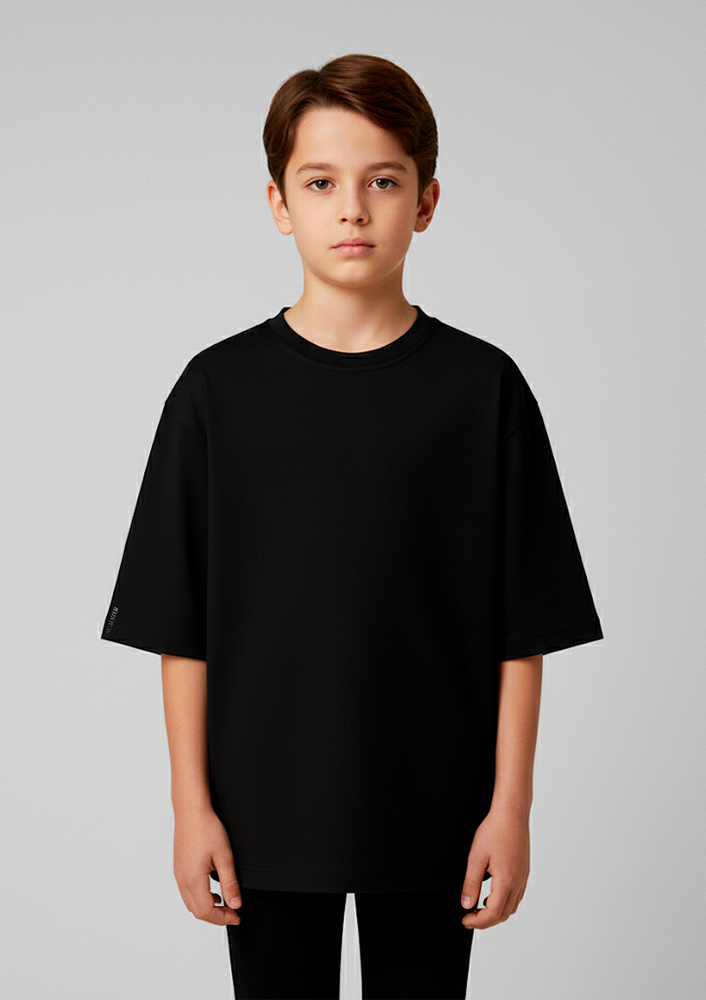 Oversized Infantil Básica Preta
