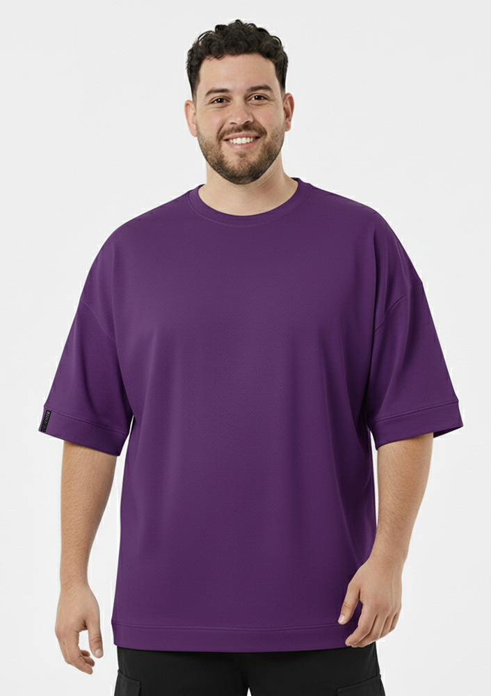 Oversized Básica Roxo Plus Size